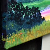 Elk Beneath the Three Sisters Original Painting Laura Milnor Iverson Official Site