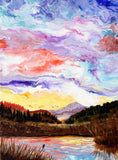 SOLD - Blackbirds at the Wetlands Original Painting - Prints Available