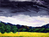 Stopping to Watch the Geese Fly Original Painting Laura Milnor Iverson - Prints Available