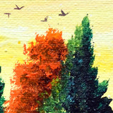 Distant Memory of a Park in Autumn Original Painting Laura Milnor Iverson Official Site