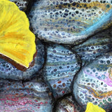 Gingko Leaves Fluttered Down Original Painting Laura Milnor Iverson Official Site -NFS