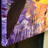 Heron and Dragonflies at Sunset Original Painting - Prints Available