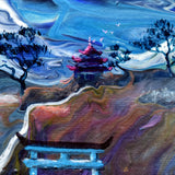 The Temple Between the Mountains Original Painting Laura Milnor Iverson Official Site