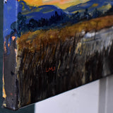 Fall Sunset over a Vernal Pool Original Painting Laura Milnor Iverson Official Site