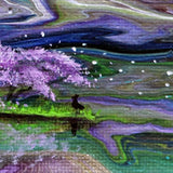 Sakura Shore Meditation Original Painting Laura Milnor Iverson Official Site