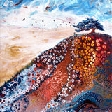 Over the Hill Original Painting Laura Milnor Iverson Contemporary Zen