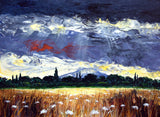 Rays of Light Over a Summer Field Original Painting Laura Milnor Iverson Official Site