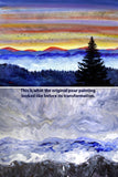 Mist and Mountains as the Sun Sets Original Painting Laura Milnor Iverson Official Site