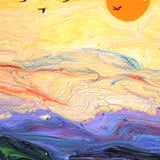 Tarn at Sunset Original Painting Laura Milnor Iverson Official Site