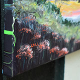 Tarn at Sunset Original Painting Laura Milnor Iverson Official Site