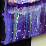 SOLD Snowy Evening Woods Reflection Original Painting 12x12 Square - Prints Available