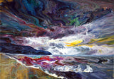 Dark Clouds Over Golden Sands Original Painting Laura Milnor Iverson Official Site