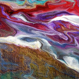 Dark Clouds Over Golden Sands Original Painting Laura Milnor Iverson Official Site