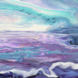 The Swirling Purple Sea Original Painting Laura Milnor Iverson Official Site