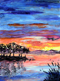 Meditation on the Other Shore Original Painting Laura Milnor Iverson Official Site