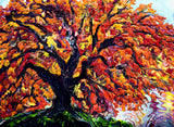 Bright Tree on a Mossy Bed Original Painting Laura Milnor Iverson Official Site