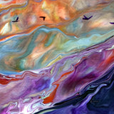 Ullswater Lake at Sunset Original Painting Laura Milnor Iverson Official Site