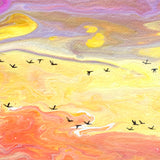 View From a Sunrise Walk Original Painting Laura Milnor Iverson Official Site