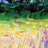 SOLD Mary's Peak Over a Summer Meadow Original Painting - Prints Available
