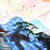Journey to the Temple in Heavenly Fields Original Painting Laura Milnor Iverson Official Site