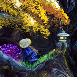 SOLD - Blue Waterfall Temple Melody - Prints Available