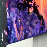 Melody of the Rainbow Mountains Waterfall Original Painting Laura Milnor Iverson Official Site