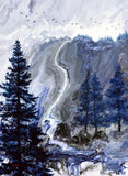 Serenity on a Gray Day Original Painting Laura Milnor Iverson