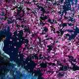 White Tara in Cascading Sakura Original Painting - Laura Milnor Iverson Official Site