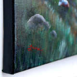 Grey Wolf Warrior Meditation Original Painting - Laura Milnor Iverson Official Site