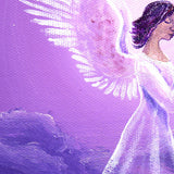 SOLD - Angel in Amethyst Starlight Original Painting - Prints Available