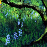 Little Squirrel in Big Leaf Maple Tree Original Painting Laura Milnor Iverson Official Site