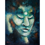 Star Buddha of Teal Tranquility Original Painting Spiritual Art
