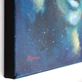 Star Buddha of Teal Tranquility Original Painting - Laura Milnor Iverson Official Site