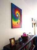 Evening Chakra Meditation Original Painting - Laura Milnor Iverson Official Site