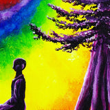 Evening Chakra Meditation Original Painting - Laura Milnor Iverson Official Site