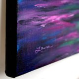 Dolphin Playing in Northern Lights Original Painting - Laura Milnor Iverson Official Site