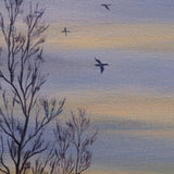 Winter Light over a Meadow Original Painting Laura Milnor Iverson Official Site
