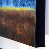 Winter Light over a Meadow Original Painting Laura Milnor Iverson Official Site