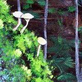 A Hedgehog Wanders Through the Woodland Original Painting