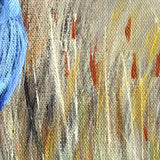 Great Blue Heron and Dragonflies Original Painting Laura Milnor Iverson Official Site