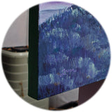 Bent Cypress and Blue Lady Original Painting - Laura Milnor Iverson Official Site