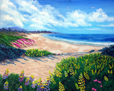 Half Moon Bay In Bloom Original Painting