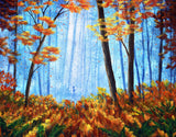 Deer in Autumn Morning Original Painting - Prints Available