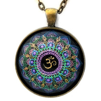 Om Mandala Pendant Necklace - Laura Milnor Iverson Official Site