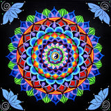 Yin Yang Lotus Mandala Hand Painted Original Painting Spiritual Art Meditation