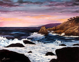 Monterey Sunrise Original Oil Painting - Laura Milnor Iverson Official Site