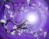 Singing Her Melody to the Night Original Painting Laura Milnor Iverson Official Site
