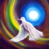 Love is Love Peace Dove Original Painting - Laura Milnor Iverson Official Site