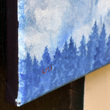 SOLD - Eagle Flying Over Misty Fir Trees - Prints Available