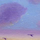 SOLD Sunset and Fog Original Painting - Prints Available
